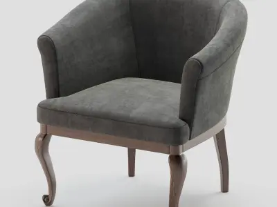 Baxter Dall Poltrona armchair 3D model