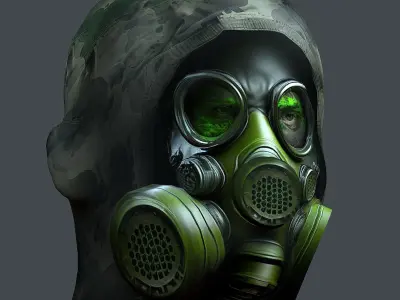 Helmet 3d model military combat Military Low-poly Low-poly 3D model 24