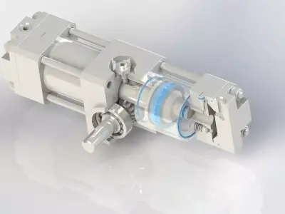 Pneumatic system Free 3D model