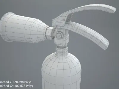 Fire Extinguisher 3D Model 3D model