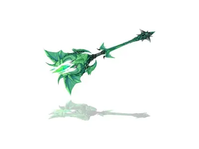Dragon Scales Scepter Low-poly 3D model