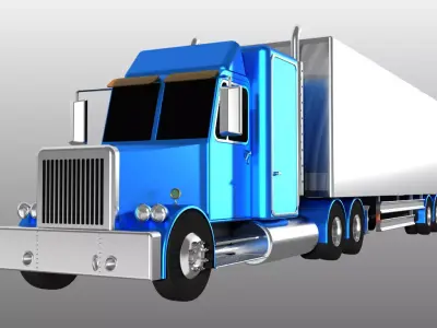 truck Low-poly 3D model