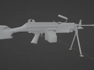  machine gun 3D model