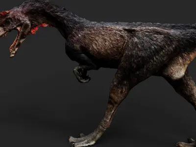 dinosaur jurassic creature Free model scan Free low-poly 3D model
