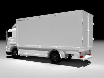 General Truck Low-poly 3D model