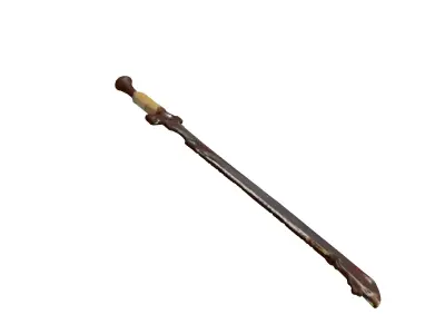 Rusty Machete PostApocalyptic Survival Weapon Low-poly 3D model