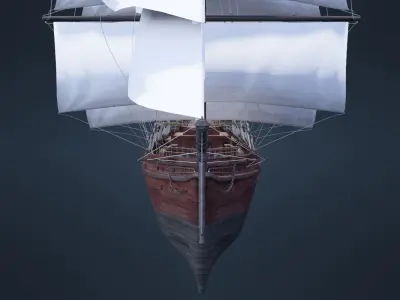 Old Ship 3D model by sky3dcsk