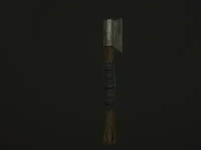 old-axe axe Free low-poly 3D model