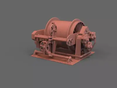 dummy winch 3D print model