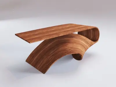 Coffee table one pace wood Free 3D model