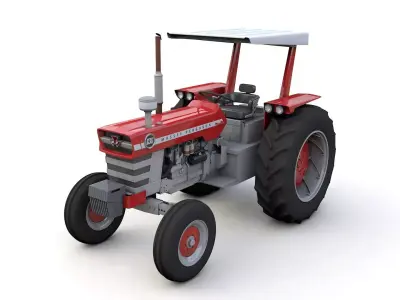 Massey Ferguson 1130 Canopy Tractor 1968 3D model