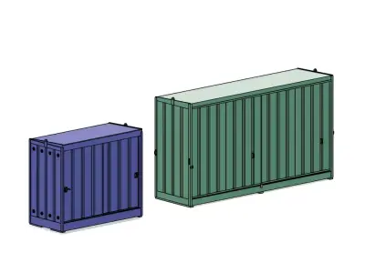 Model Railways Industrial  Large Oil Storage Cabinets for FDM 3D print model