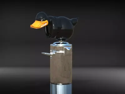 knob for duck transmission lever with a pure high polygons  3D model