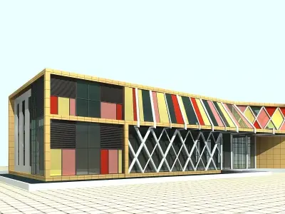 Office Building 3D model 12