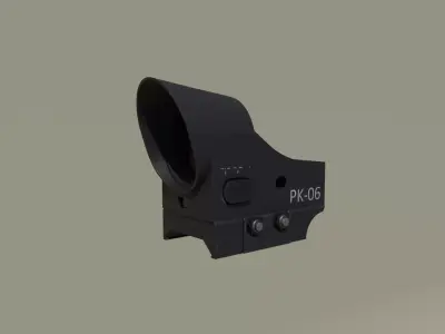 Belomo PK-06 Compact Collimator Sight Low-poly 3D model