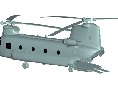 Boeing CH-47 Chinook 3D model purchase