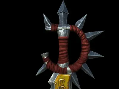 blade world of warcraft sword Low-poly 3D model