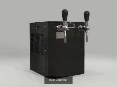 Various Beverage Dispenser Machines 3D Model Pack