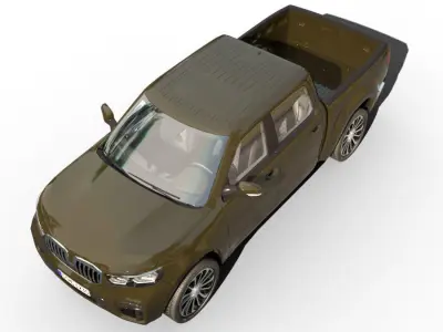 Generic Pickup v14 Low-poly 3D model