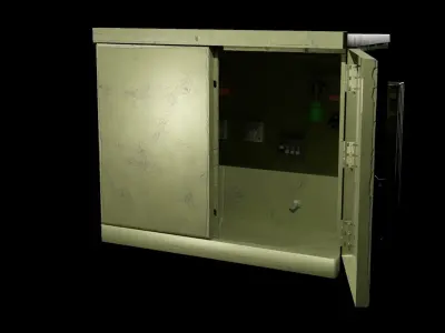 Industrial Outdoor Transformer Box 3D model