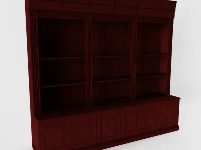 Victorian Shop Shelf Low-poly 3D model