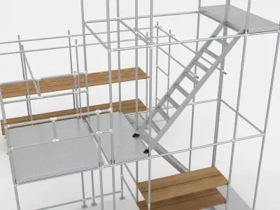 Scaffold tower 9 3D model