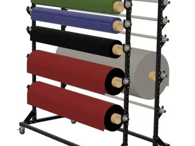 Composite Material Storage Rack 3D model