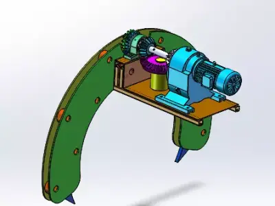 Robotic Design of Lifting and Handling Fixture 3D model