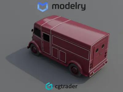Delivery Van 3D model purchase