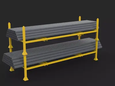  pipe rack 3D model