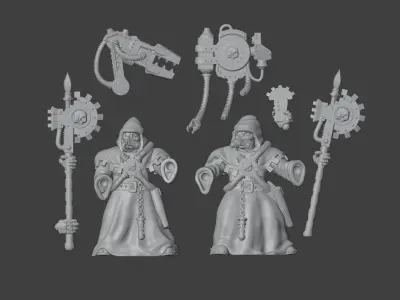 Imperial Techpriest 3D print model
