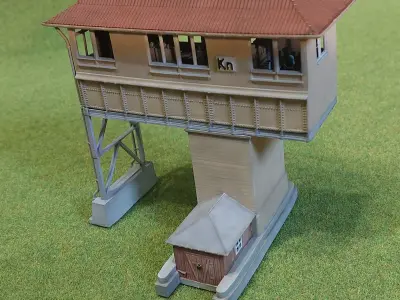German signal box Kreuztal 1-120 resin 3D print model