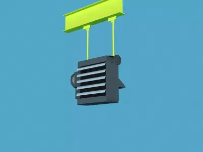 FX20 Heater wall and ceiling mount 3D model