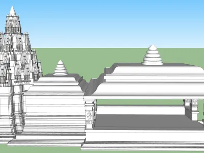 indian hindu temple 3d modal 3D model purchase