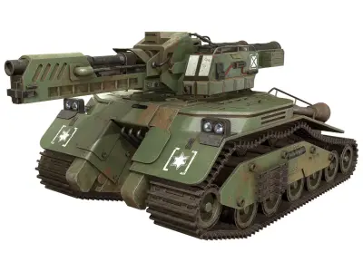 Tank Concept - 3 - Green 3D model