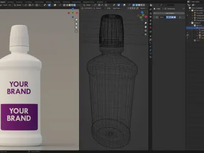 Product Cosmetic Bottle 3D model