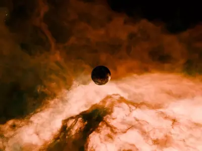 Radiative Instability Basin Nebula HDRI 16k seamless 3D model