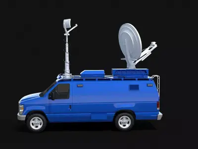 US Broadcasting Van 3D model