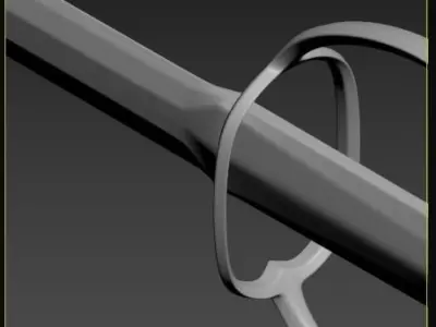 HighPoly Rapier and Dagger 3D model