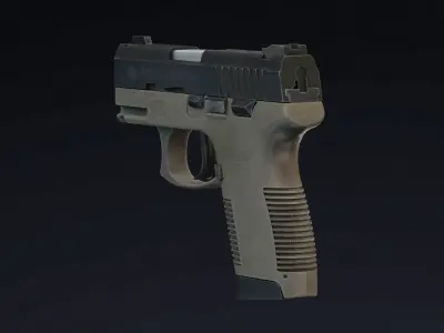 Taurus PT145 Low Poly Realistic V2 Low-poly 3D model