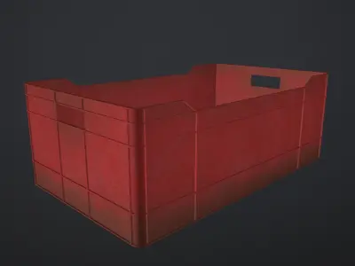 Realistic boxes pack Low-poly 3D model