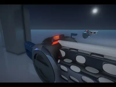 Stun Gun Low-poly 3D model