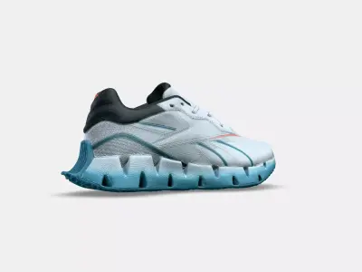 REEBOK ZIG DYNAMICS 4 GREY 3D model
