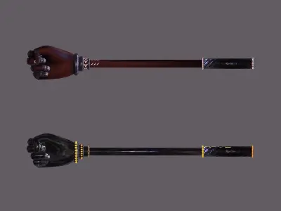 Hammer hand melee weapon game model kit PBR Low-poly 3D model
