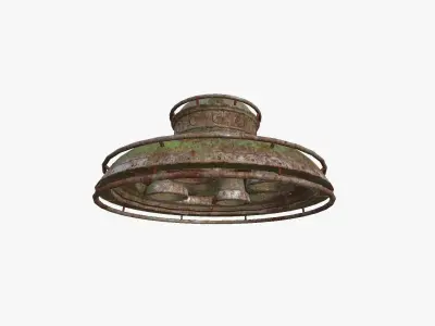 Alien Spaceship UFO F11 Abandoned - Sci Fi Spacecraft Design Low-poly 3D model