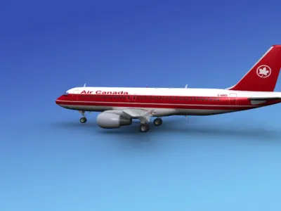 Airbus A320 Air Canada 1 3D model