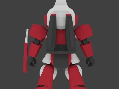 Super Mecha 19 - Rikebi of Code Name RK3BI Low-poly 3D model