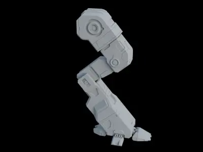 Robot leg 3D model
