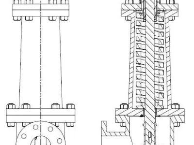 Spring loaded safety valve Free 3D model