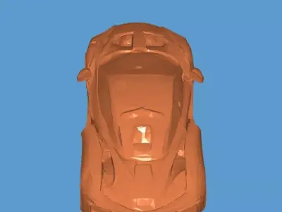 Futuristic Sports Car Concept Supercar 3D Print Model Vehicle  3D print model